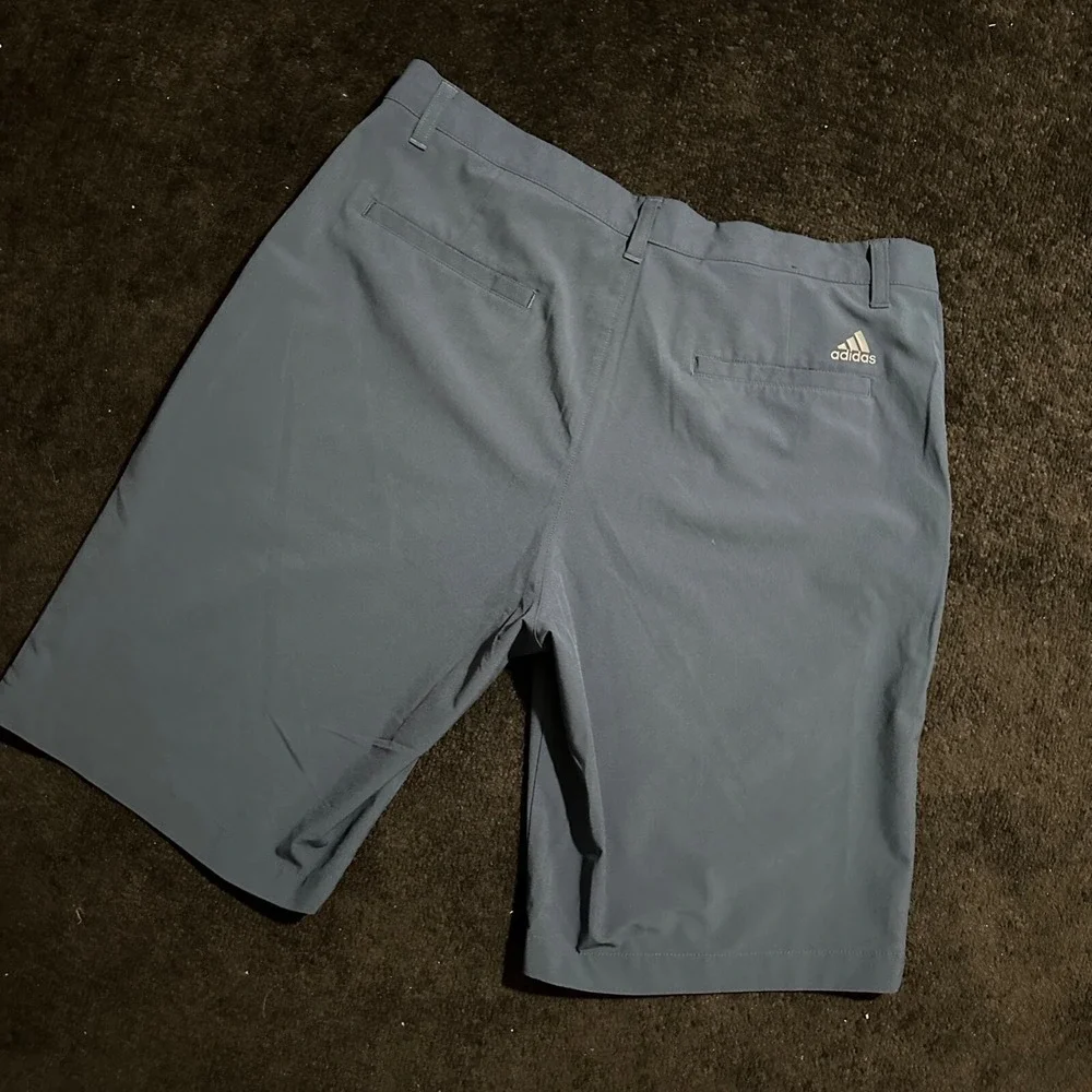 Adidas Shorts Mens Size 34 Primegreen Golf‎ Flat Front Blue Performance Stretch